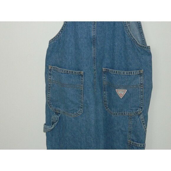 Guess USA Overalls Denim Blue Jeans Kids Youth Pants Size Medium - Picture 3 of 8